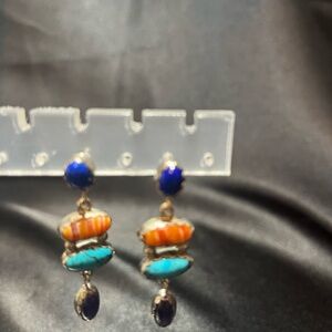 Navajo Sterling Silver Drop Earrings